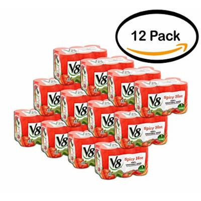 PACK OF 12 - V8 Spicy Hot 100% Vegetable Juice 5.5oz (6 CT/PCK)