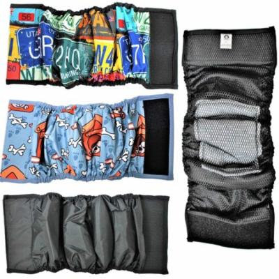LEAK PROOF Dog Belly Band Waterproof Diaper WITH ABSORBENT Pad Male Wrap Reusable WASHABLE sz M (waist 12
