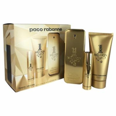 1 Million for Men by Paco Rabanne 3.4 oz EDT 3 Pc Travel Set