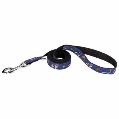 Country Brook Design® 3/4 Inch Cavalier King Charles Ribbon Dog Leash - 2 Foot