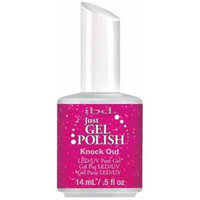 IBD Just Gel Knock Out Soak Off Nail Polish UV LED Salon .5 oz Bottle Red Maroon by IBD