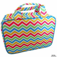 Mainstreet Multi Colored Large Make-Up Toiletries Cosmetic Carolina Travel Bag Case