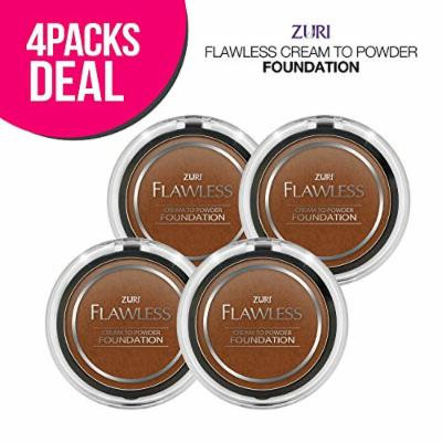 Zuri Flawless Cream to Powder Foundation - Sandstone (Pack of 4)