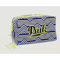 Victoria's Secret Pink Blue Aztec Makeup Bag