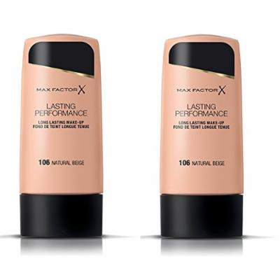 Max Factor Lasting Performance Make-Up 100 Fair (Pack of 2) + Makeup Blender