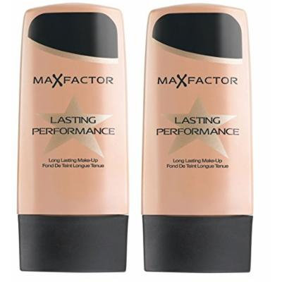 Max Factor Lasting Performance Foundation - 101 Ivory Beige (Pack of 2) + FREE LA Cross 71817 Tweezer