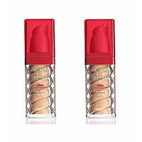 Revlon Age Defying Foundation with DNA Advantage, Golden Tan, 1 Fl Oz (2 Pack) + FREE LA Cross Tweezers 71817