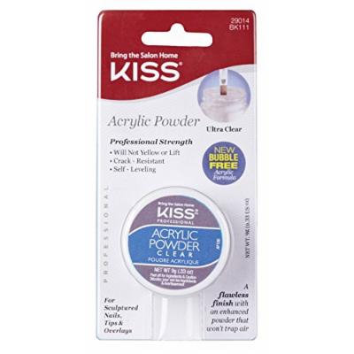 Kiss Acrylic Powder Clear 0.33 Ounce (10ml) (6 Pack)