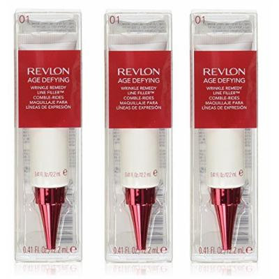 Revlon Age Defying Wrinkle Remedy Line Filler, 0.41 Oz (Pack of 3) + FREE LA Cross Tweezers 71817
