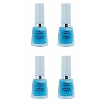 Revlon Cuticle Softener, 0.5 Fluid Ounce (4 Pack) + FREE LA Cross Tweezers 71817