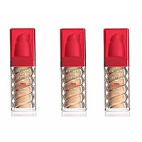 Revlon Age Defying Foundation with DNA Advantage, Golden Tan, 1 Fl Oz (3 Pack) + Makeup Blender