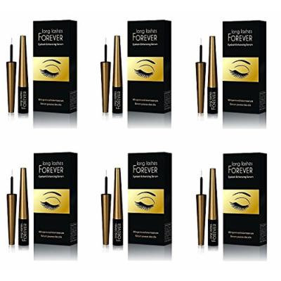 Long Lashes Forever, Eyelash Enhancing Serum, 4 ml (Pack of 6) + FREE Curad Dazzle Bandages 25 Ct