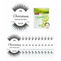 12 Packs #61 Christina 100% Human Hair Fake Eyelashes