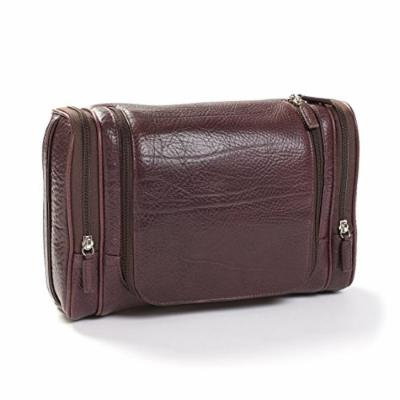 Leatherology Multi Pocket Hanging Toiletry - Italian Leather - Espresso (brown)