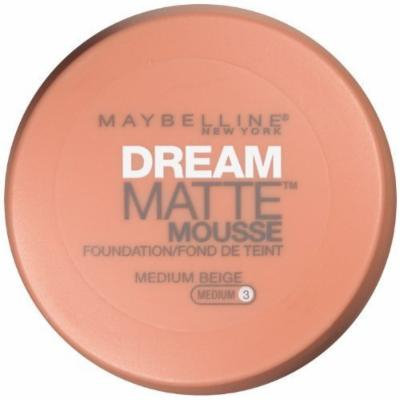 Maybelline New York Dream Matte Mousse Foundation, Medium Beige, 0.64 Ounce, Pack of 2 by Maybelline