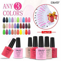 Elite99 Nail Art Design Lacquer Soak Off UV LED Any 3 Colours Gel Polish + 10pcs Free Remover Pads