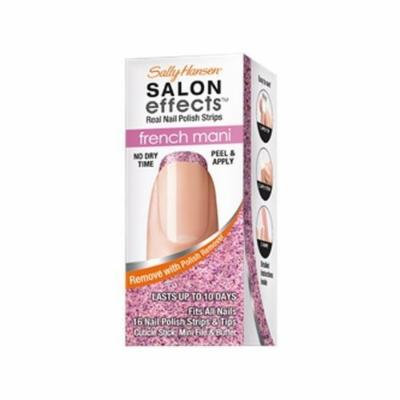 Sally Hansen Salon Effects French Mani Real Nail Polish Strips, Pink Macaroon, 32 Count by Sally Hansen