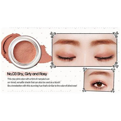 Peripera Wholly Deep VELVET Pot Eye Shadow (1+1) Buy 1 Get 1 (#8 Sweet Mocha Cookie, #3 Girlish Rosy)