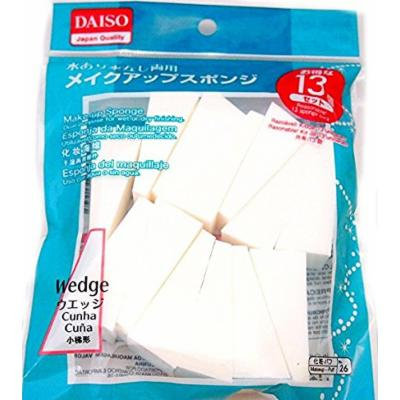Dual-Purpose Comestic Sponge Puff for Liquid or Powdery Foundation, 39 Count (Triangle (Wedge))