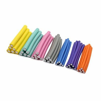 uxcell 42pcs Multi Size Soft Foam Bendy DIY Hair Roller Curler Hairdressing Styling Stick