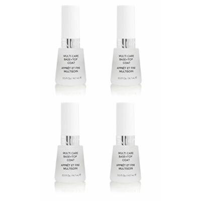 Revlon Nail Polish Multi Care Base+top Coat 0.5 Oz (4 Pack) + FREE LA Cross Manicure 74858