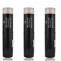 Revlon Photoready Insta-Fix Foundation Stick, SPF 20 Natural Ochre (3 Pack) + FREE Makeup Blender
