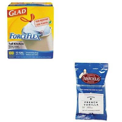 KITCOX70427PCO25188 - Value Kit - Papanicholas Coffee Premium Coffee (PCO25188) and Glad ForceFlex Tall-Kitchen Drawstring Bags (COX70427)