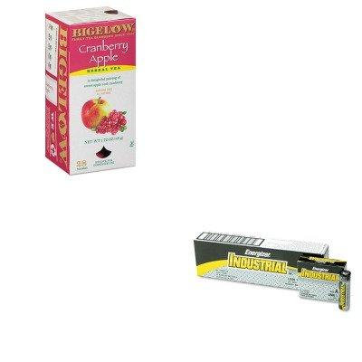 KITBTC10400EVEEN91 - Value Kit - Bigelow Cranberry Apple Herbal Tea (BTC10400) and Energizer Industrial Alkaline Batteries (EVEEN91)