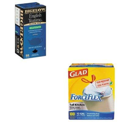 KITBTC10357COX70427 - Value Kit - Bigelow Single Flavor Tea (BTC10357) and Glad ForceFlex Tall-Kitchen Drawstring Bags (COX70427)