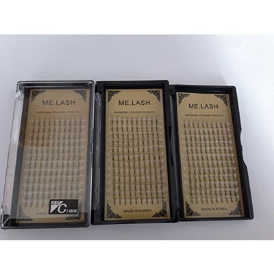 ME.LASH 3 Trays/lot 5D Grafting False EyeLash Extensions Natural Style 0.07mm Thickness Clusters Makeup C Curl Volume 3D Individual Eyelashes Pre Made Fans