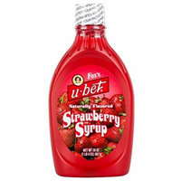 Fox's U-Bet Strawberry Syrup 20 oz. Squeeze Bottle (2 Pack)