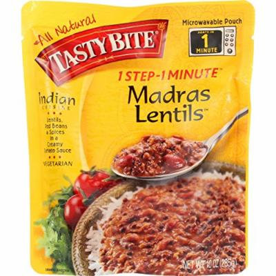 Tasty Bite Entree - Indian Cuisine - Madras Lentils - 10 oz - case of 6 - Gluten Free -