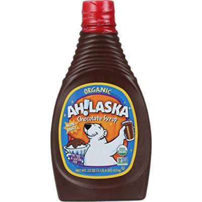 AhLaska Chocolate Syrup - Organic - 22 oz - case of 12 - 95%+ Organic - Gluten Free - Dairy Free - Wheat Free-Vegan