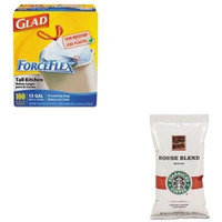 KITCOX70427SBK11018190 - Value Kit - Starbucks Coffee (SBK11018190) and Glad ForceFlex Tall-Kitchen Drawstring Bags (COX70427)