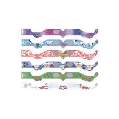 Holiday Specs Assorted One Size Fits All Paper 3D Christmas Glasses 0172014LO