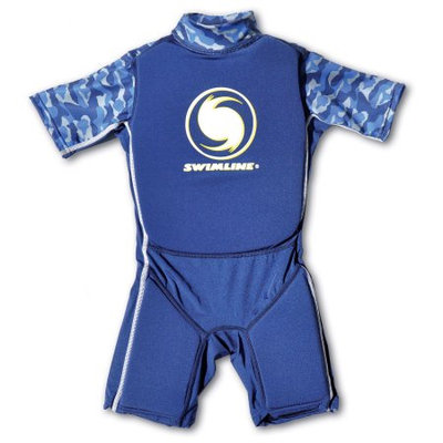 Swimline Corp Swimline 9892B Blue Lycra Boy's Floating Swim Trainer Wet Suit Life Vest Small