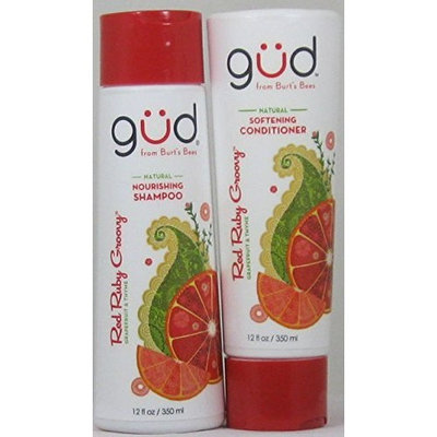 Gud Softening Conditioner and Nourishing Shampoo Red Ruby Groovy 12 oz