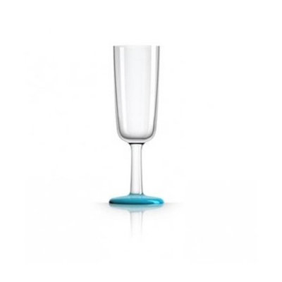 Marc Newson PM853 Flute Glass Vivid Nonslip Base Blue