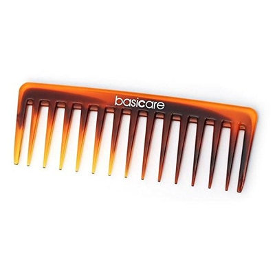 Basicare Tortoise Shell Effect Rake Comb 14.5cm (PACK OF 2)