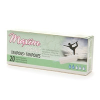 Maxim Hygiene Products Organic Non Applicator Tampon, Regular, 20 ea 20 ea