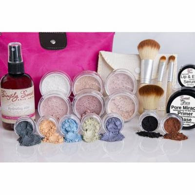 IMPULSE KIT Full Size Mineral Makeup Set Matte Foundation Bare Face Sheer Powder Cover (Light)