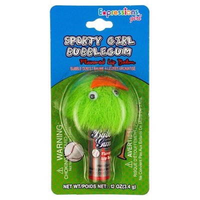 Expressions Girl Monster Lip Balm, Sporty Girl Bubblegum, 0.12 Oz