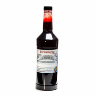 Strawberry Shaved Ice and Snow Cone Flavor Concentrate Quart Size (32 Fl Oz)