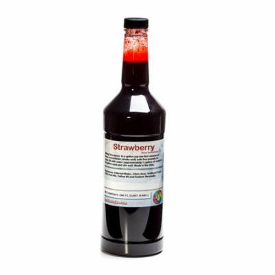 Strawberry Shaved Ice and Snow Cone Flavor Concentrate Quart Size (32 Fl Oz)