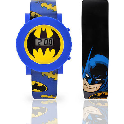Kids' Batman Interchangeable Strap Flashing LCD Watch