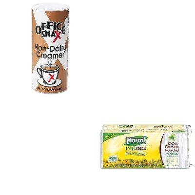 KITMRC6506OFX00020CT - Value Kit - Office Snax Reclosable Canister of Powder Non-Dairy Creamer (OFX00020CT) and Marcal 100% Premium Recycled Luncheon Napkins (MRC6506)
