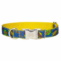 Country Brook Design® Premium Blue Super Dog Ribbon Dog Collar