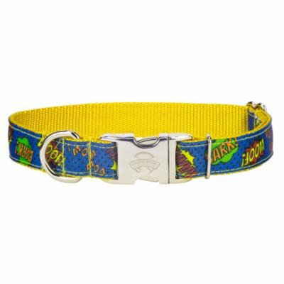 Country Brook Design® Premium Blue Super Dog Ribbon Dog Collar