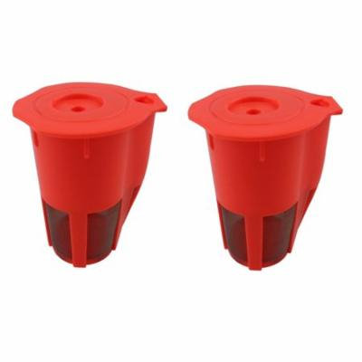 Reusable Coffee Filter, Orange Refillable Economic K Carafe, 2 Count