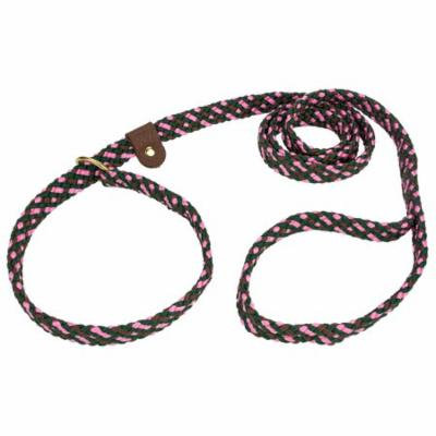 Lone Wolf Pink Camouflage Flat Braided Rope Slip Lead, 6ft x 5/8in